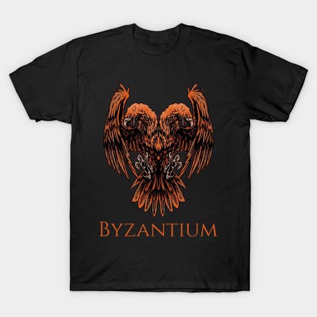 Byzantium - Byzantine Double Headed Eagle - Medieval History T-Shirt by Styr Designs